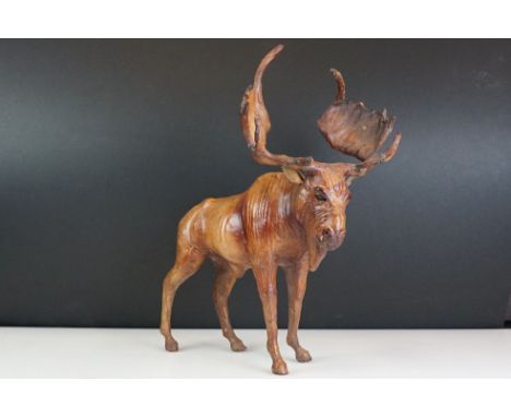 Good quality leather model of a moose 