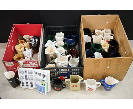 Collection of 48 branded ceramic advertising water jugs to include many whisky examples, featuring Jim Bean, Jonnie Walker, H