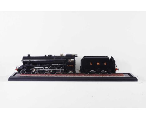 A 3.5-inch gauge live steam scale model of the locomotive LMS ‘Black Five', no.5089, the chassis includes twin outside cylind