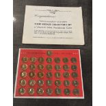 Complete Solid Bronze Collector’s Set of Franklin Mint Presidential Coins