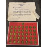 Complete Solid Bronze Collector’s Set of Franklin Mint Presidential Coins