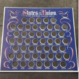 Empty Display Case – 50 States of the Union Solid Bronze Coin Set