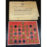 Solid Bronze Collector’s Set of Franklin Mint Presidential Coins - Incomplete Set