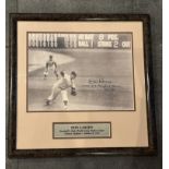Don Larsen Signed & Framed Photo with Plaque – 1956 World Series Perfect Game – Yankees Collectible