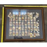 Framed Vintage Cigarette Card Set – Collectible Display