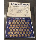50 States of the Union Solid Bronze Collector’s Coin Set – Complete Edition