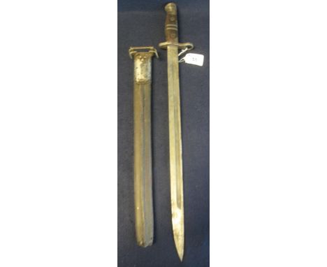 World War I United States Remington bayonet and scabbard, British made. (B.P. 24% incl. VAT)