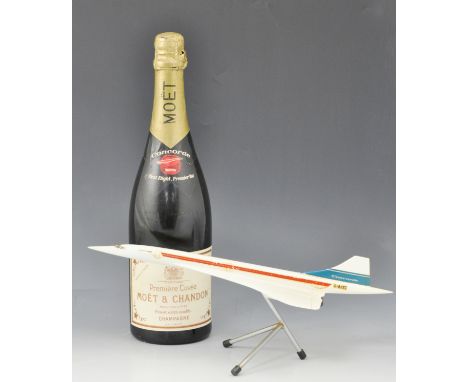 Concorde:  Moet & Chandon Champagne, labelled "Concorde First Flight" and other Concorde related material.