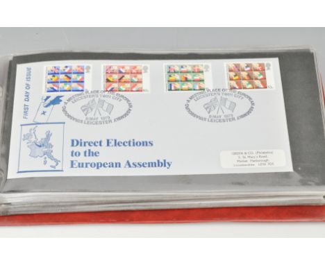 Stamps:  Collection of first day covers in albums and boxed (2 boxes).