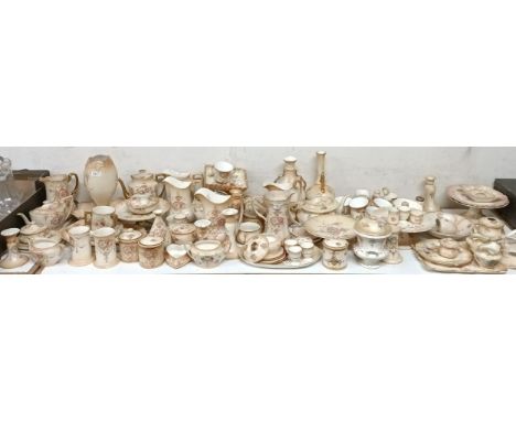 A large collection of Crown Devon blush ivory ware (qty)
