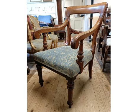 A mahogany desk chair