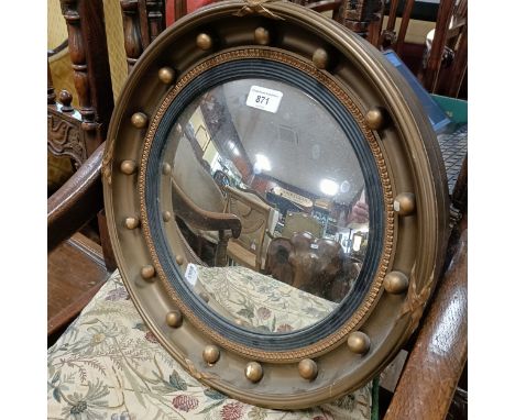 A small convex mirror, 41 cm diameter