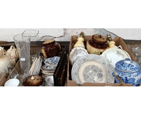 Assorted ceramics and other items (2 boxes)