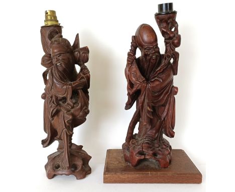 A pair of Chinese carved lamp bases, a part service, other ceramics, assorted books and other items (9 boxes)
