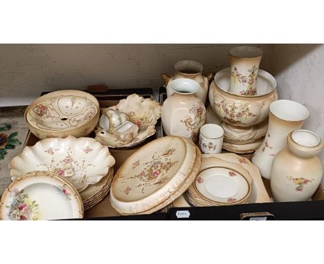 Assorted Crown Devon blush ivory ware (2 boxes)