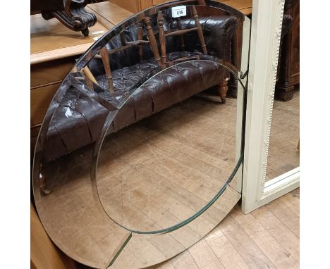 An Art Deco style mirror, 90 cm diamter