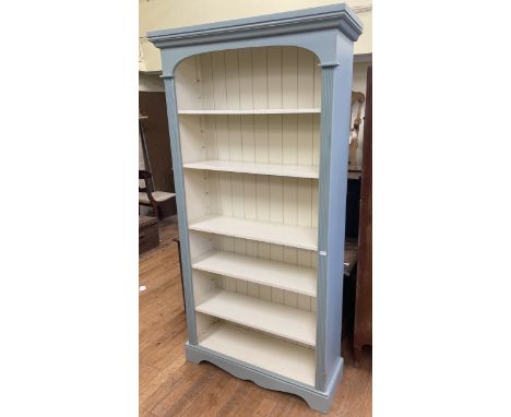 A painted bookcase 90 cm wide