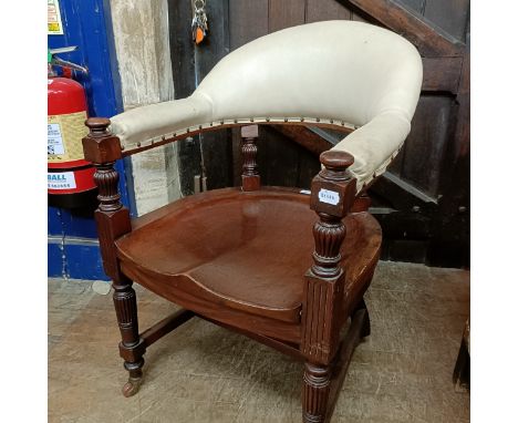 A mahogany desk chair