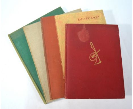 Edwards, Lionel My Hunting Sketch book, 14 tipped in colour plates with monochrome vignettes and inscriptions, London : Eyre 