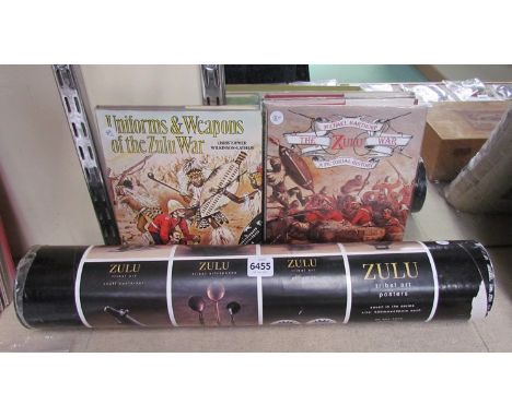 Two Zulu related volumes: "Uniforms and Weapons of the Zulu War" by Christopher Wilkinson-Latham and "The Zulu War" by Michae