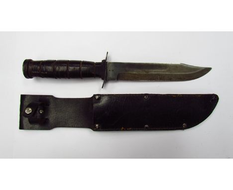 A Vietnam era Kabar bayonet with scabbard 