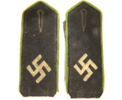 Third Reich Border Guard Epaulettes. P&amp;P Group 1 (£14+VAT for the first lot and £1+VAT for subsequent lots) 