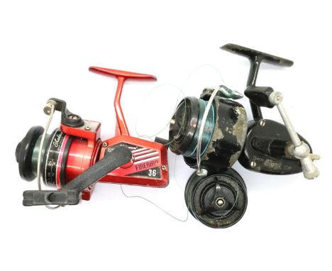 A Shakespeare Firebird 36 fishing reel and extras. P&amp;P Group 2 (£18+VAT for the first lot and £3+VAT for subsequent lots)