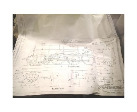 Set of nine plans for 2 1/2 inch gauge Live Steam 4.6.2 and tender, Fayette by LBSC in very good, clean condition. P&amp;P Gr