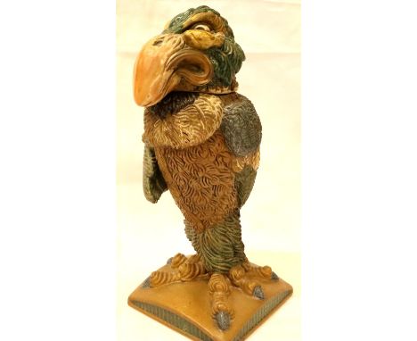 Burslem Pottery Andy Hull Grotesque Bird, The Bailiff, H: 27 cm. P&amp;P Group 3 (£25+VAT for the first lot and £5+VAT for su