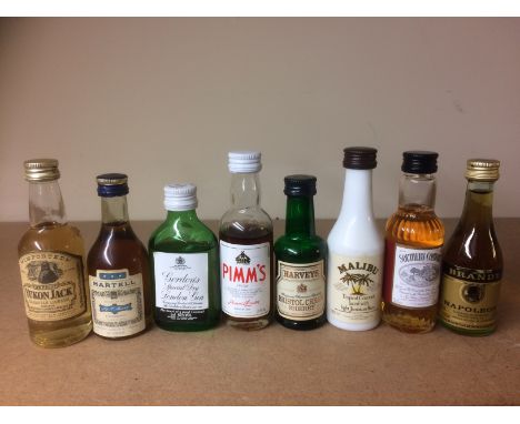 APPROXIMATELY 75 ASSORTED MINIATURE SPIRITS & LIQUEURS
To include Galliano, Badel Rum, Sandeman Fine Ruby Port, Stone's Origi