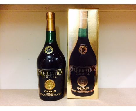 CAMUS CELEBRATION COGNAC
Cognac, France.
No capacity or strength stated, in carton.  CONDITION REPORT: Very good. 