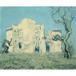 Otto Kreiseler: Ruine/ painting