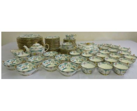 Adderly, Lowestoft dinner service to include plates, bowls, serving dishes, cups and saucers  (113)