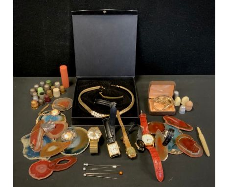 Watches &amp; Gemstones  - a lady's 9ct gold cased Record bracelet wristwatch, manual Swiss 15 jewel movement, rolled gold st
