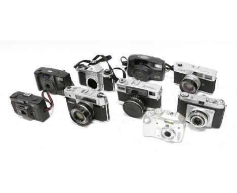 Various Cameras Lightomatic III, Retinette, Fujica 35 Auto-M, Pentax SV and others (9)