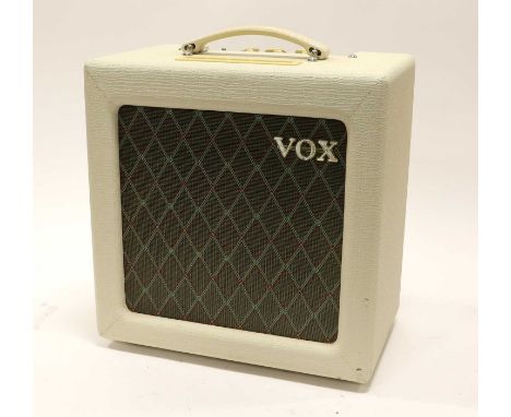 Vox A4TV Amplifier 40W, cream, Input, Tone, Volume and OP level (three position) with manual