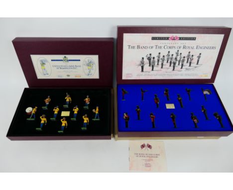 Britains - 2 x boxed limited edition sets, The United States Army Band # 5391 and The Band of The Corps Of The Royal Engineer