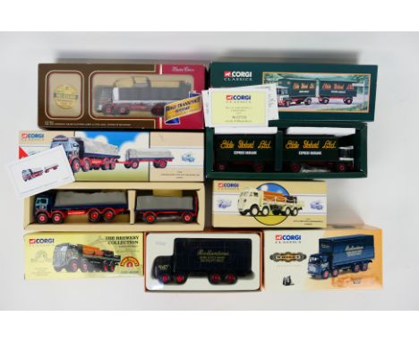 Corgi - 6 x boxed limited edition lorry models in 1:50 scale including AEC Mammoth Major in Spiers of Melksham livery # CC115