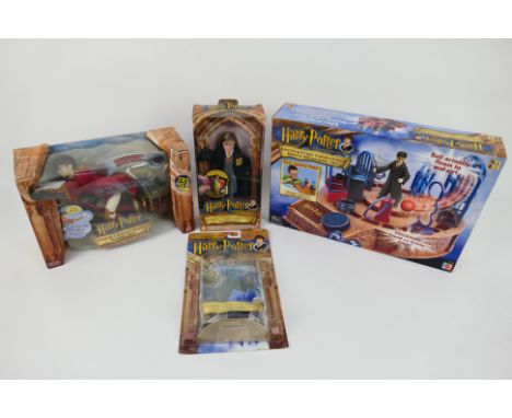 Harry Potter - Mattel - And The Philosopher Stone. A selection of Four boxed items including figures and a game. Items appear