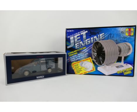 Norev, Haynes - A boxed Norev #181491 Citroen 2CV Fourgonnette in grey livery. A boxed unbuilt #JE01 Haynes 'Build Your Own J