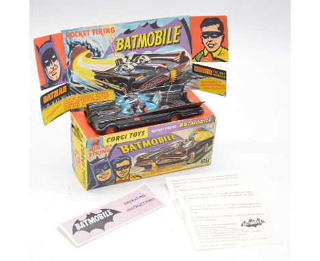 Corgi Toys die-cast model ref 267 Batmobile 'Batman', boxed with inner tray, instructions and three leaflets.