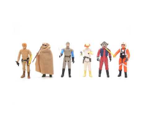 Star Wars figures by Palitoy / Kenner, six including Luke Skywalker Bespin, with two yellow Lightsabers and blaster; Luke Sky