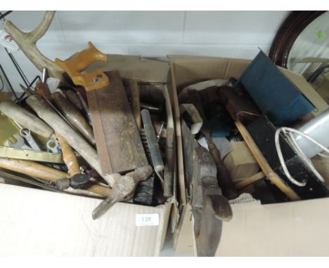 A selection of garage and wood working tools