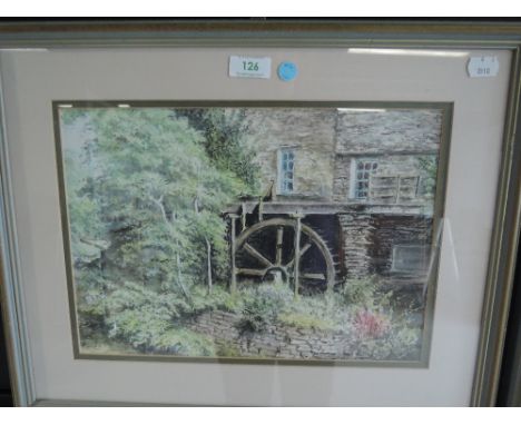 Two original watercolour of architectural interest local artist R W Lamb 