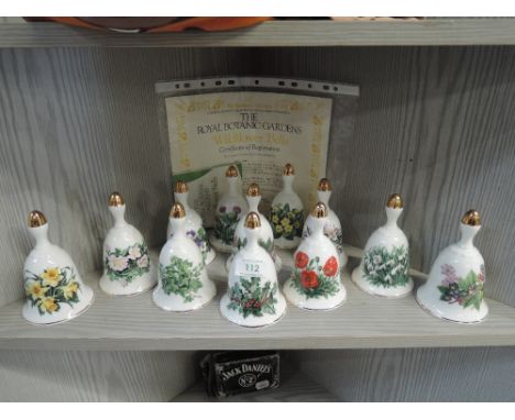 A selection of Royal Botanic Gardens ceramic bells