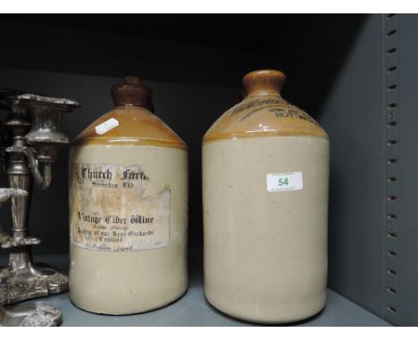 Two vintage advertising flagons including Victoria Stalls