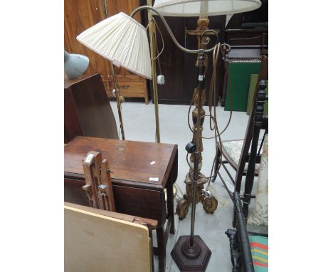 A vintage style adjustable reading lamp