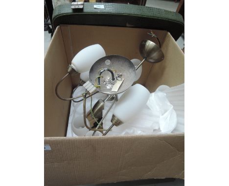 Two modern ceiling light fittings