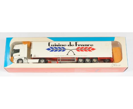Tekno The Irish Collection No.12 1:50 Scale Scania 164L with Refrigerator Trailer "Cuisine de France", with accessories, alth