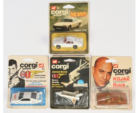 Corgi Junior Blister Carded TV &amp; Film Related Vehicle Group, to include; (1) 60 James Bond 007 Lotus Esprit (Underwater v